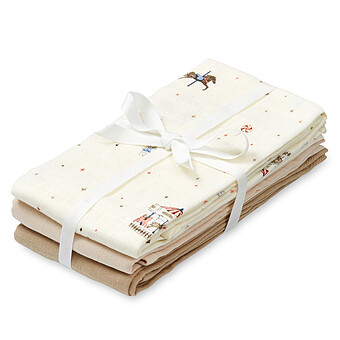 Lot de 3 Langes - Carousel