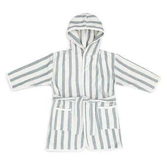 Peignoir de Bain Stripe Sea Green - 1/2 Ans 