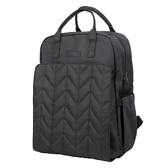 Sac à Dos à Langer Matelassé - Noir