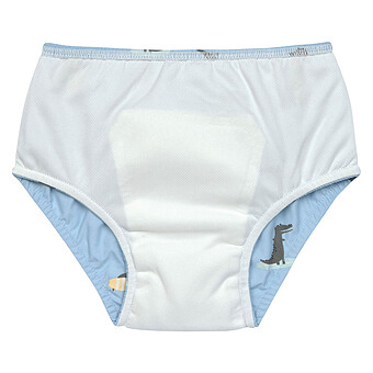 Maillot de Bain Couche Crocodile Bleu Ciel - 18/24 Mois