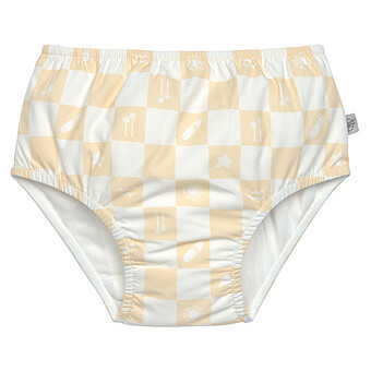Maillot de Bain Couche Carreaux Vanille - 2/3 Ans