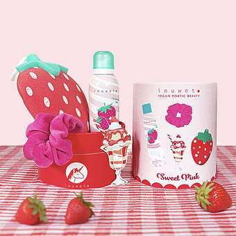 Coffret Bain Sweet Pink - Fraise