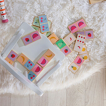 Dominos en Bois Fruits et Légumes - Sarah Betz