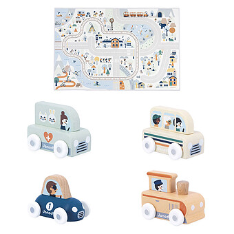 Pack Tapis Vallée Blanche et 4 Voitures - Cross Roads 