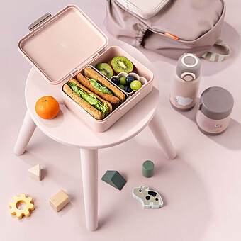 Boîte à Goûter avec Séparateur - Tiny Farm Rose