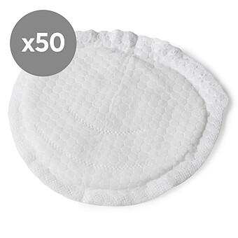 Lot de 50 Coussinets d'Allaitement Jetables en Bambou - Taille Unique