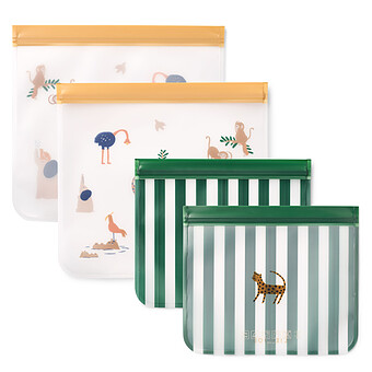 Lot de 4 Sachets Alimentaires Réutilisables Rebus - All Together Sandy