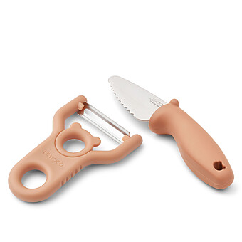 Lot Économe et Couteau d'Apprentissage Pertense - Tuscany Rose