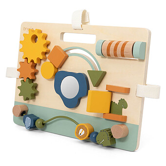 Panneau d'Activités en Bois - Mrs. Elephant