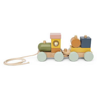 Mini Train des Animaux en Bois 