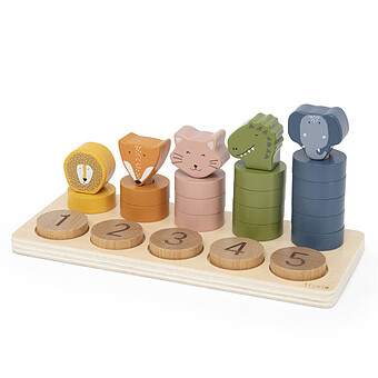 Puzzle à Chiffres 1-5 en Bois