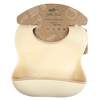 Lot de 2 Bavoirs Silicone Petit Miam - Vanilla