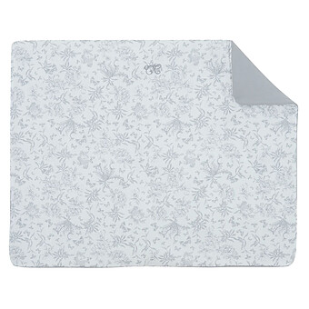 Plaid Réversible - Toile de Jouy Gris