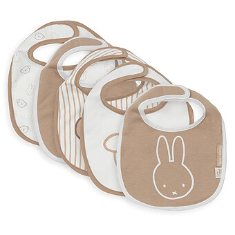 Lot de 5 Bavoirs Imperméables - Miffy Heads