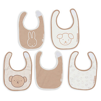 Lot de 5 Bavoirs Imperméables - Miffy Heads