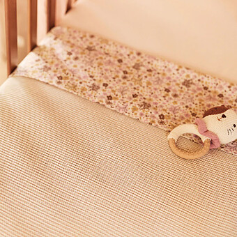 Couverture Lit Bébé Basic Knit - Oatmeal Velvet
