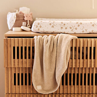 Couverture Lit Bébé Basic Jersey Sherpa - Warm Sand 