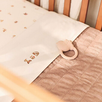 Couverture Berceau Velvet Rib - Milky Coffee