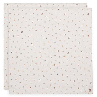 Lot de 2 Langes Gaze de Coton - Animal Friends