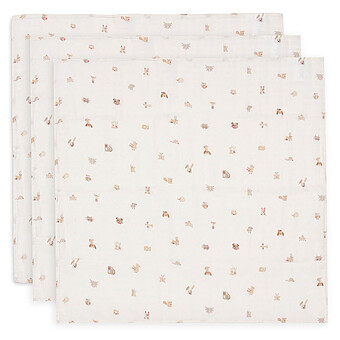 Lot de 3 Langes Gaze de Coton - Animal Friends