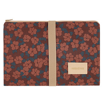 Tapis à Langer Imperméable Hyde Park - Maroon Poppies