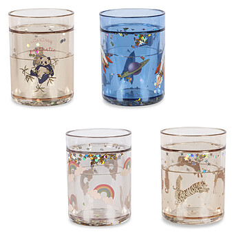 Lot de 4 Verres Pailletés Multi - 180 ml
