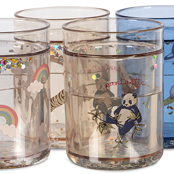 Lot de 4 Verres Pailletés Multi - 180 ml