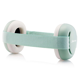 Casque Anti-bruit pour Bébés - Blanc et Vert