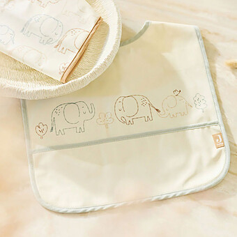 Lot de 2 Bavoirs Imperméables - Elephant Tales