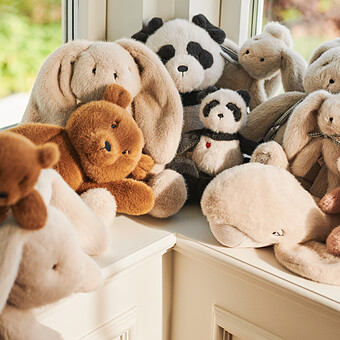 Peluche Berto Panda - Sandy Dark Grey