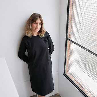 Robe d'Allaitement Manches Longues La P'allaite Noir - S