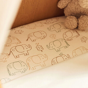 Drap Housse Jersey Elephant Tales - 70-75 x 140-150 cm