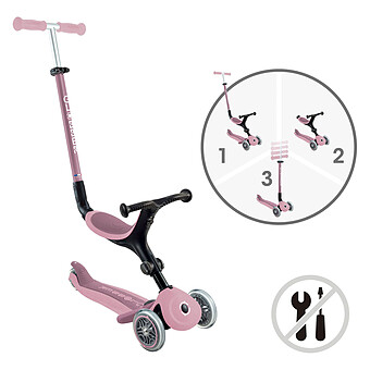 Trottinette Evolutive Go Up Active Eco - Rose