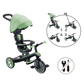 Tricycle Evolutif Trike Explorer 4-en-1 V2 - Sauge