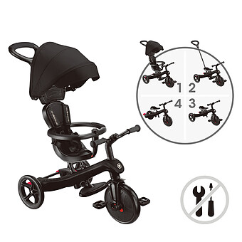 Tricycle Evolutif Trike Explorer 4-en-1 V2 - Noir