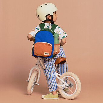 Sac à Dos Romy - Bleu Electrique et Sienne
