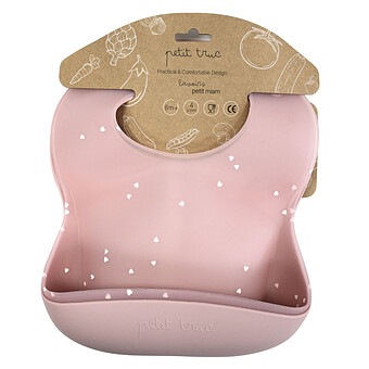 Lot de 2 Bavoirs Silicone Petit Miam - Litchi