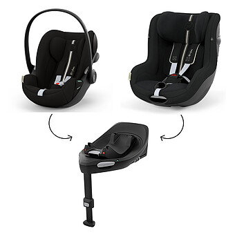Siège Auto Cloud G Plus i-Size Groupe 0+ - Siège Auto Sirona G Plus i-Size Groupe 0+/1  - Base G - Moon Black