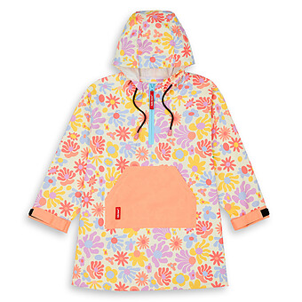 Poncho de Pluie Retro Flowers - 4/6 Ans 