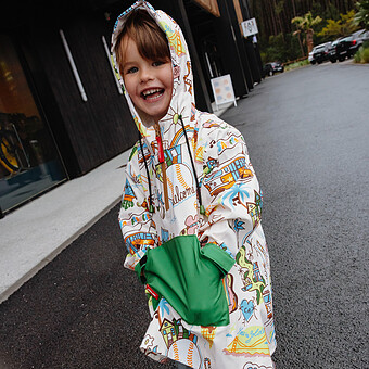 Poncho de Pluie San Francisco - 4/6 Ans 