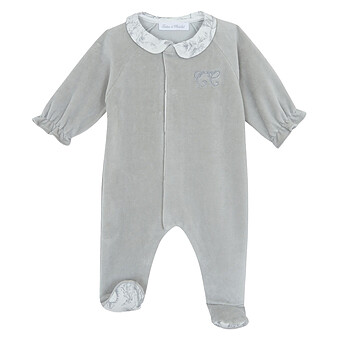 Pyjama Toile de Jouy Gris - 6 Mois