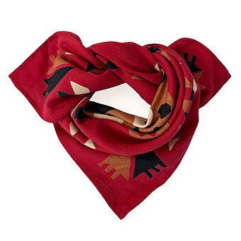 Small Foulard Manika Rajah - Fire