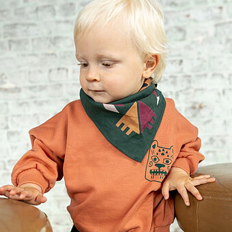 Small Foulard Manika Rajah - Forest