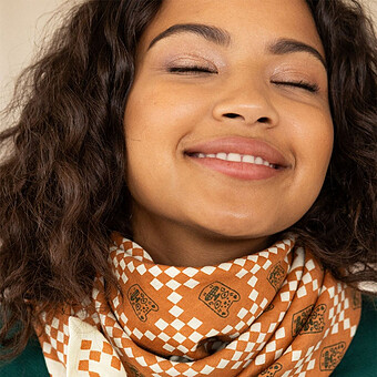 Big Foulard Latika Tigro - Rust