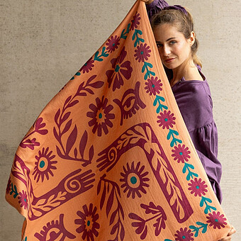 Big Foulard Latika Rita - Rust