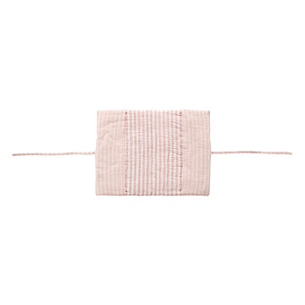 Protège-carnet de Santé - Rayé Vieux Rose