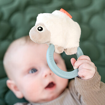Hochet avec Anneau de Dentition Sheepy - Bleu