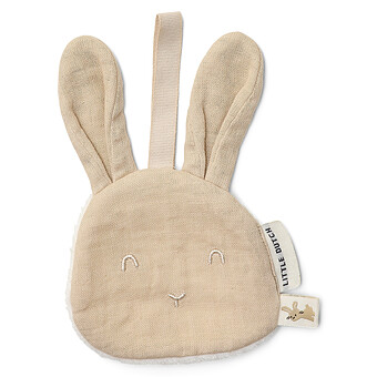Doudou Attache Sucette Baby Bunny - Beige