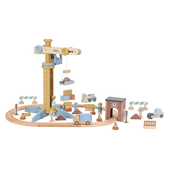 Grue en Bois - Multicolore