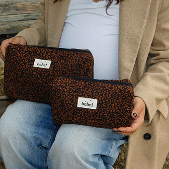 Mini Trousse de Toilette - Léopard Noir